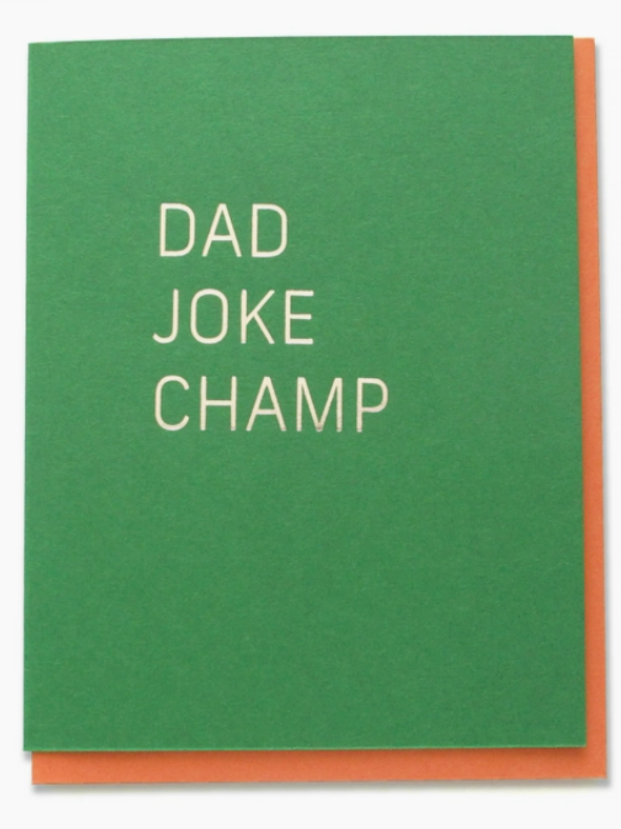 Dad Joke Champ Card