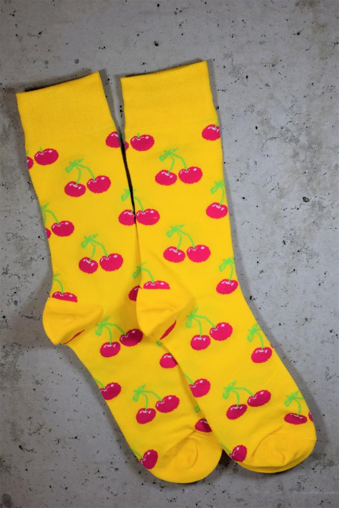 Adult Graphic Socks - Cherries - One Size