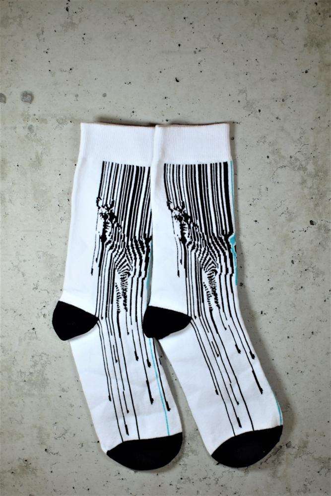 Adult Graphic Socks - Zebra - One Size