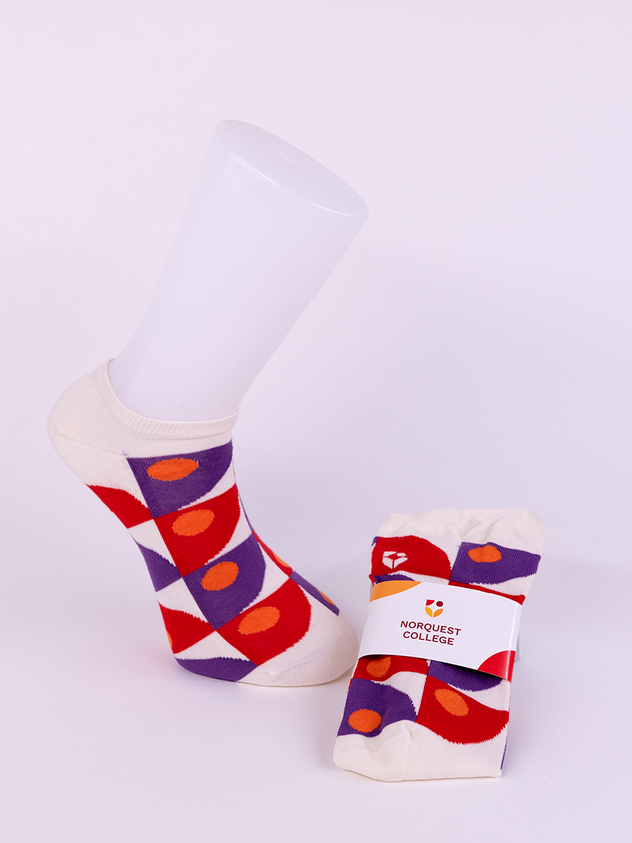 Nqc Ankle Socks Purple+Red