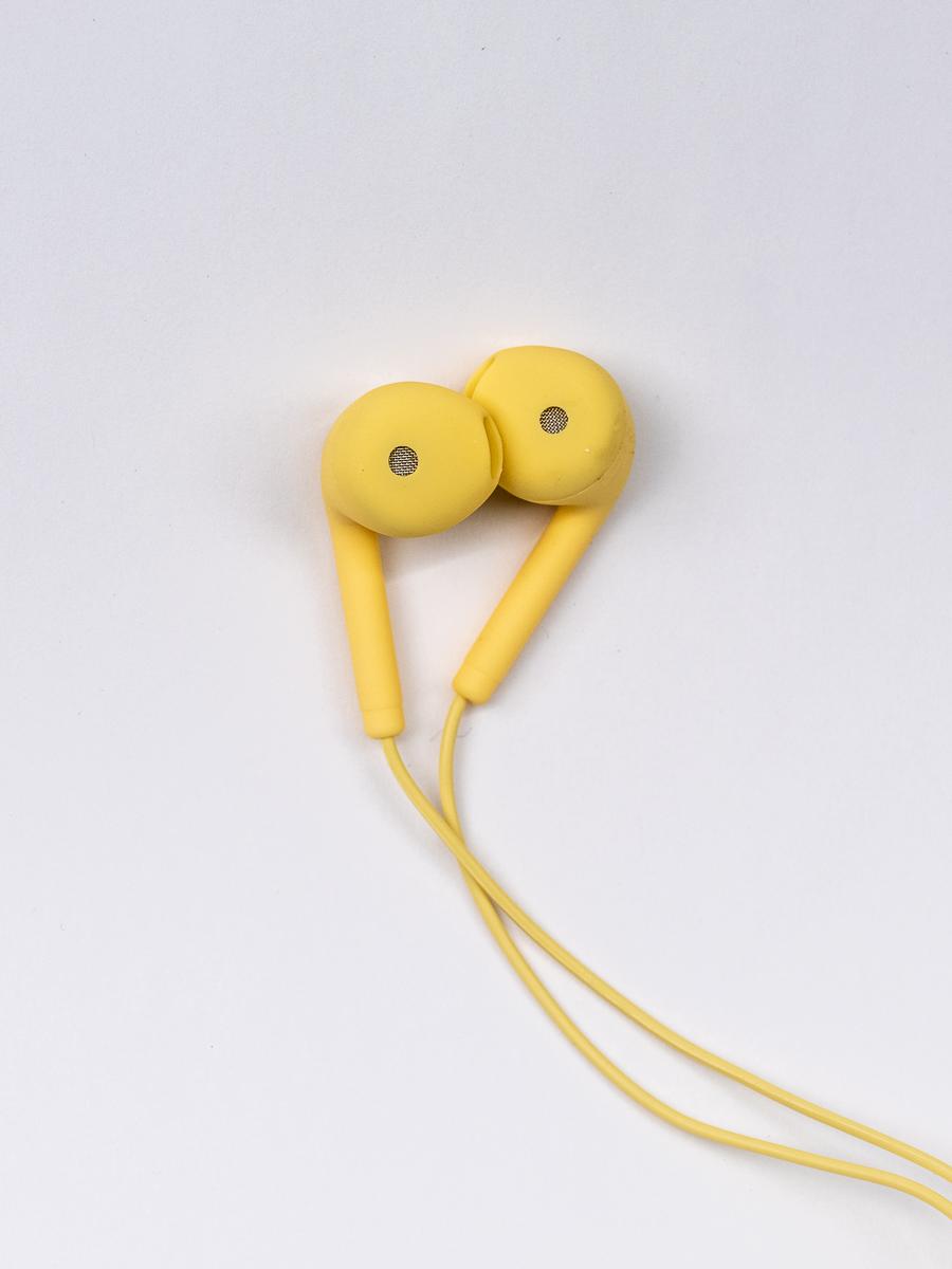 Yellow Wired Headphones
