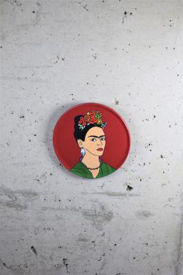 Frida Coasters Deep Red - One Pair